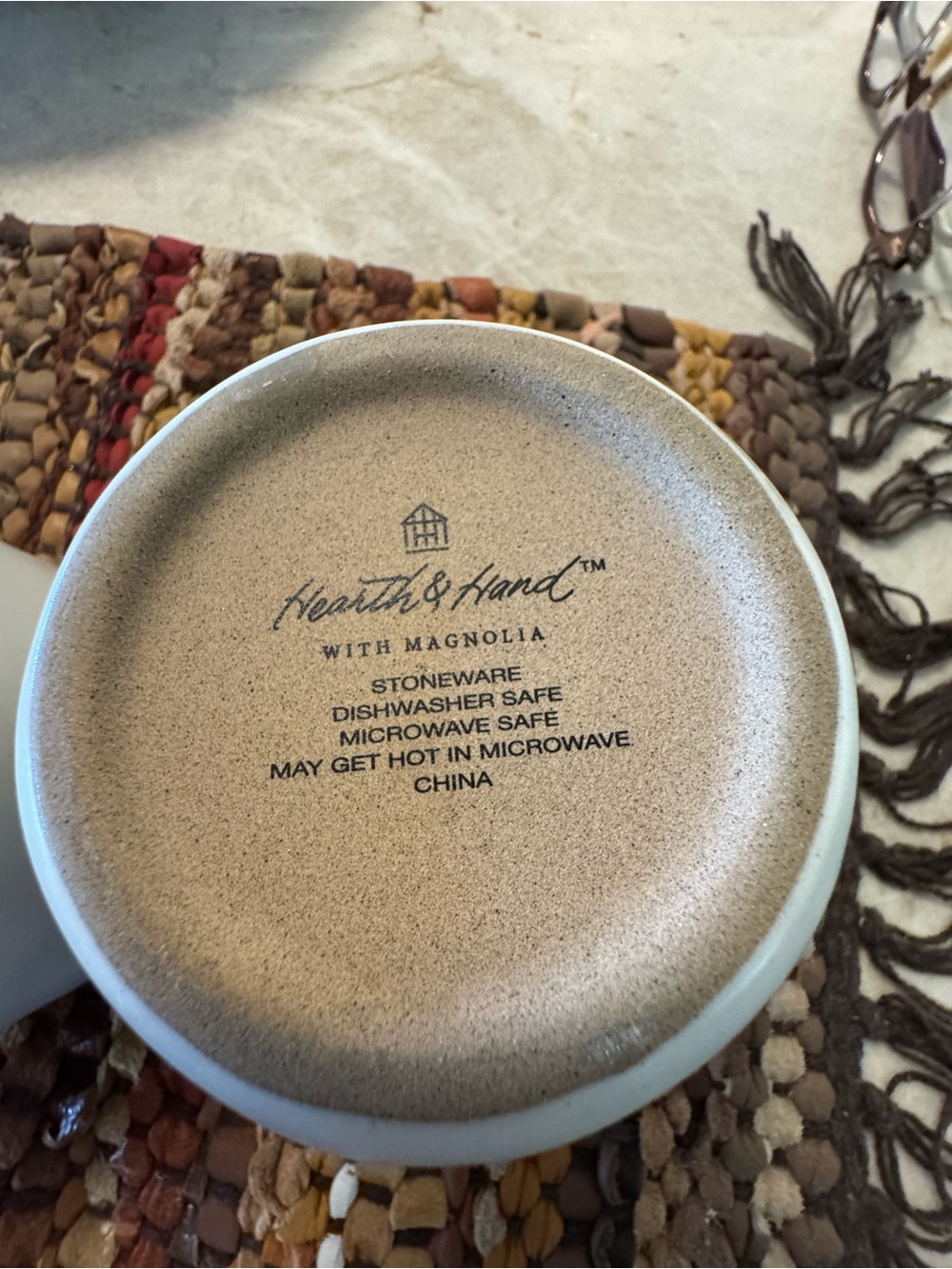 Magnolia White Stoneware Hearth and Hand Cream & Sugar Set with Wood Lid - Picture 7 of 8